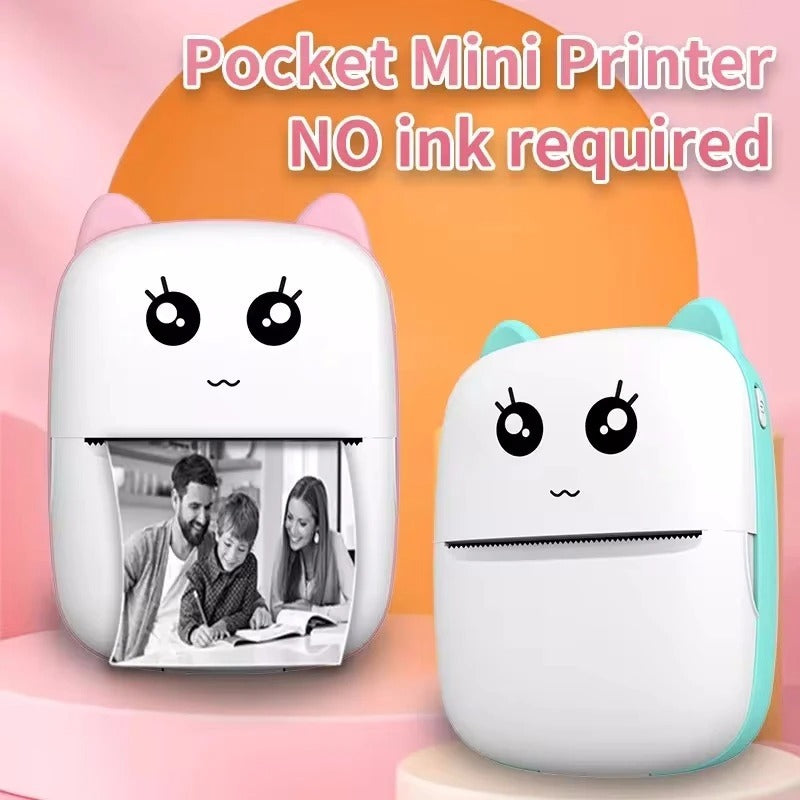 Mini Portable Thermal Printer | Wireless Bluetooth Pocket Photo Printer