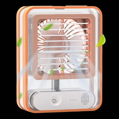 Rechargeable Portable Desktop Air Conditioner USB Mini Air Cooler Fan With Spray Humidifier Purifier