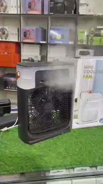 Mini Air Cooling Fan Portable Fan Copper Motor High Power Support Strong Airflow Large Size Cooling - Box Size 11 Inch